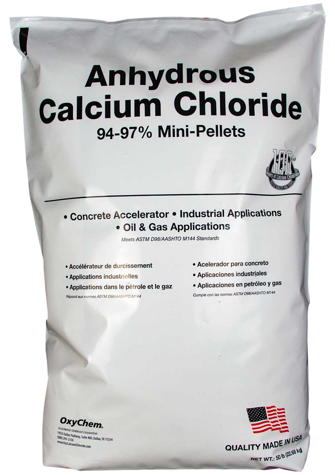 Anhydrous Calcium Chloride 94-97% Mini-Pellets - OxyChem